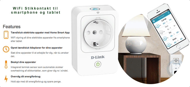 D-link wifi stikkontakt home smart plug DSP-W215